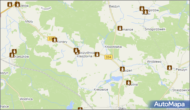 mapa Moczydlnica Dworska, Moczydlnica Dworska na mapie Targeo