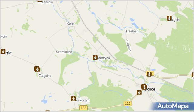 mapa Morzyca, Morzyca na mapie Targeo
