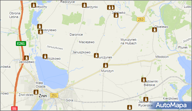 mapa Murczynek, Murczynek na mapie Targeo