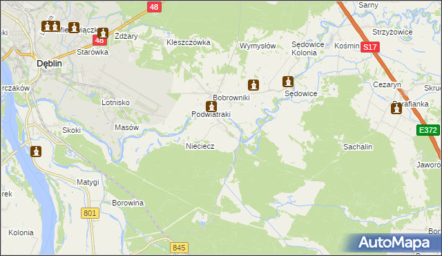mapa Niebrzegów, Niebrzegów na mapie Targeo