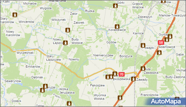 mapa Niemieryczew, Niemieryczew na mapie Targeo