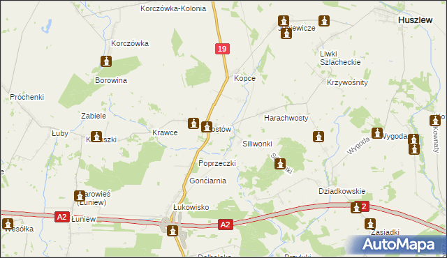 mapa Nieznanki, Nieznanki na mapie Targeo