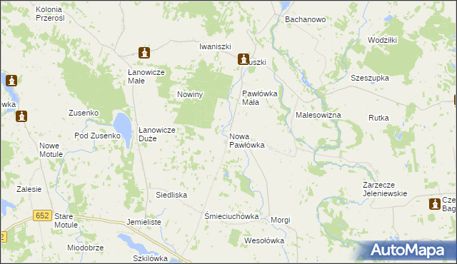 mapa Nowa Pawłówka, Nowa Pawłówka na mapie Targeo