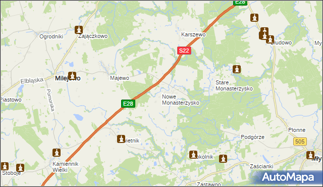 mapa Nowe Monasterzysko, Nowe Monasterzysko na mapie Targeo