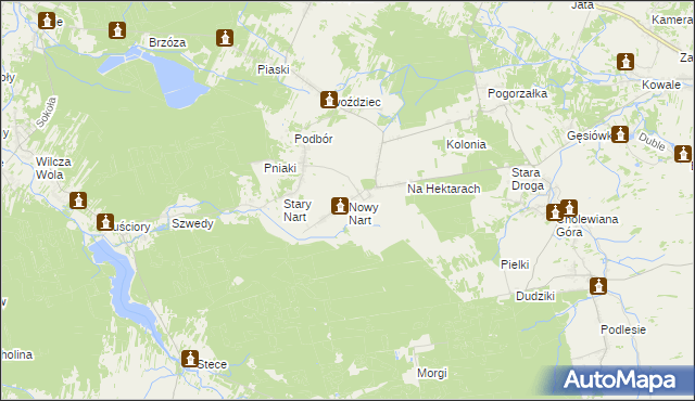 mapa Nowy Nart, Nowy Nart na mapie Targeo