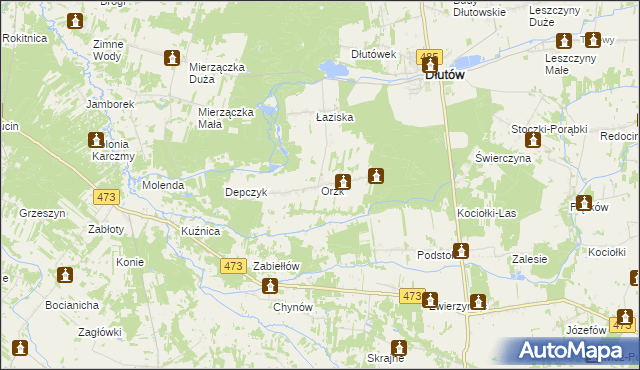 mapa Orzk, Orzk na mapie Targeo