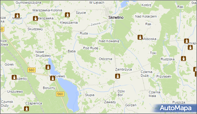mapa Otocznia, Otocznia na mapie Targeo