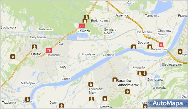 mapa Otoka, Otoka na mapie Targeo