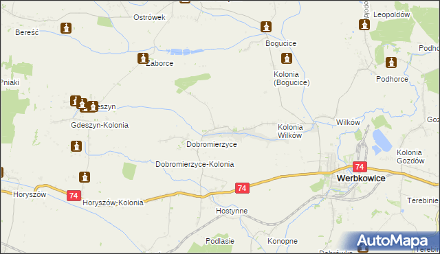 mapa Peresołowice, Peresołowice na mapie Targeo
