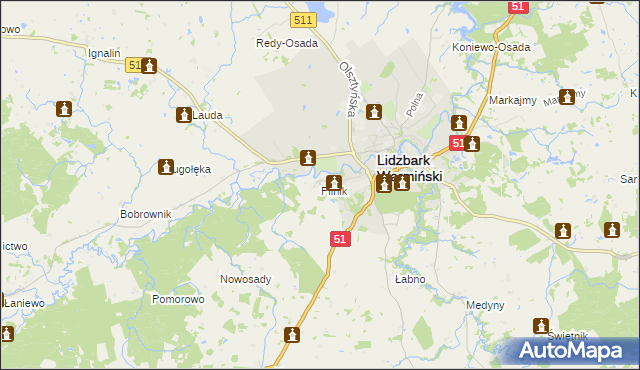 mapa Pilnik, Pilnik na mapie Targeo