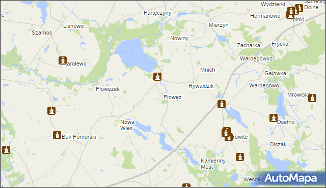 mapa Płowęż, Płowęż na mapie Targeo