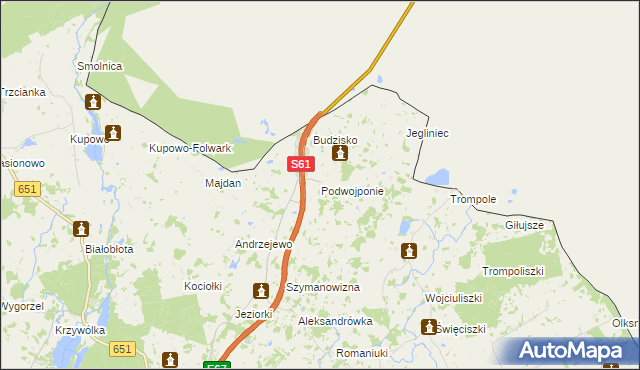 mapa Podwojponie, Podwojponie na mapie Targeo