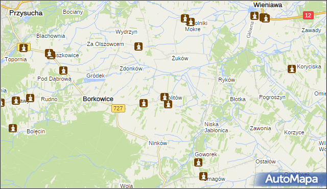 mapa Politów, Politów na mapie Targeo