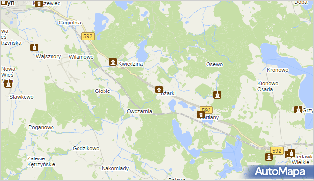 mapa Pożarki, Pożarki na mapie Targeo
