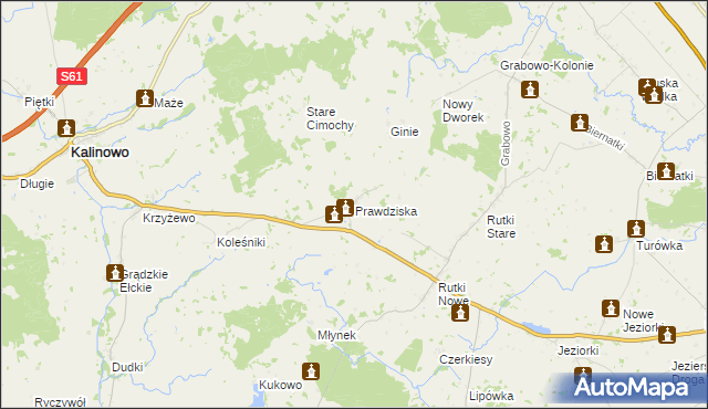 mapa Prawdziska, Prawdziska na mapie Targeo