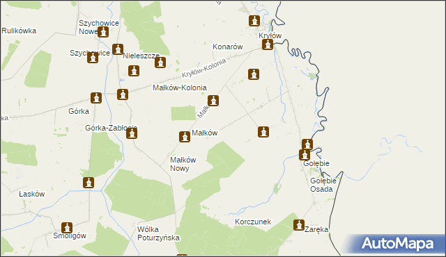 mapa Prehoryłe, Prehoryłe na mapie Targeo