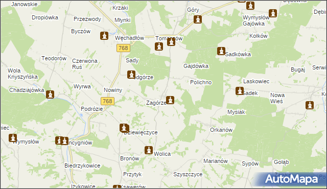 mapa Przecławka, Przecławka na mapie Targeo