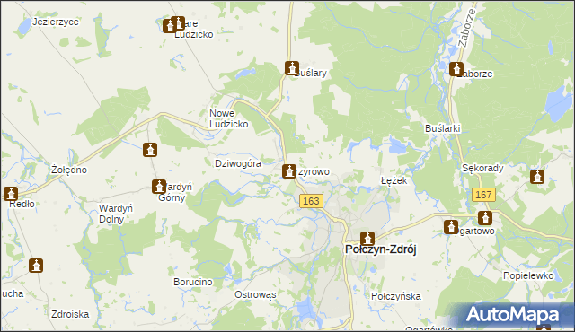 mapa Przyrowo, Przyrowo na mapie Targeo