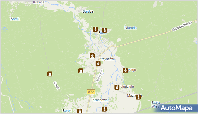 mapa Przyszów, Przyszów na mapie Targeo