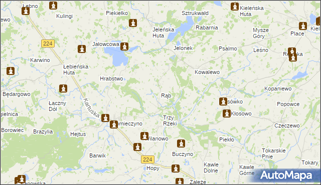 mapa Rąb, Rąb na mapie Targeo
