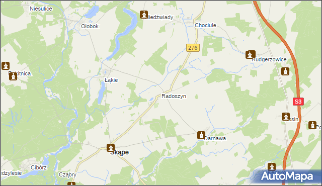 mapa Radoszyn, Radoszyn na mapie Targeo