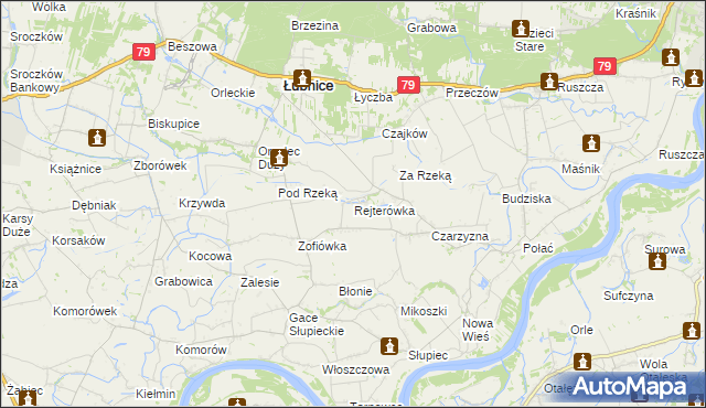 mapa Rejterówka, Rejterówka na mapie Targeo