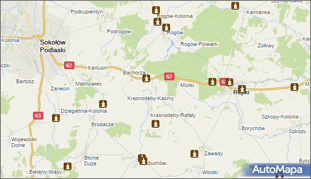 mapa Remiszew Duży, Remiszew Duży na mapie Targeo