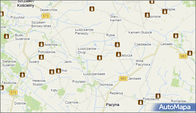 mapa Robertów, Robertów na mapie Targeo