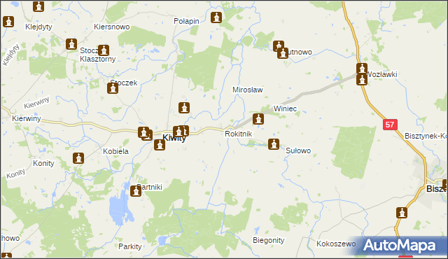 mapa Rokitnik, Rokitnik na mapie Targeo