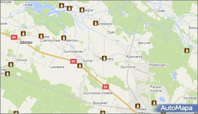 mapa Rozmierz, Rozmierz na mapie Targeo