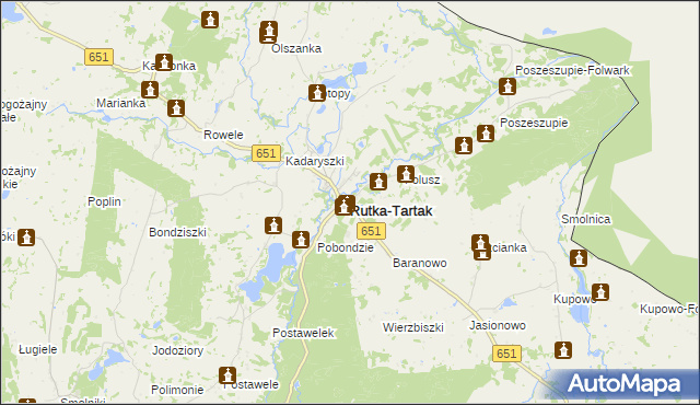 mapa Rutka-Tartak, Rutka-Tartak na mapie Targeo
