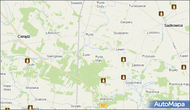 mapa Rylsk Mały, Rylsk Mały na mapie Targeo