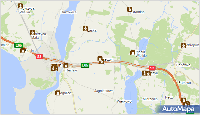 mapa Rzeczyn, Rzeczyn na mapie Targeo