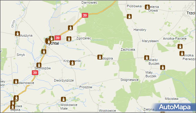 mapa Sadogóra, Sadogóra na mapie Targeo