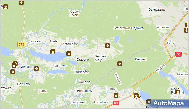 mapa Sendeń Mały, Sendeń Mały na mapie Targeo