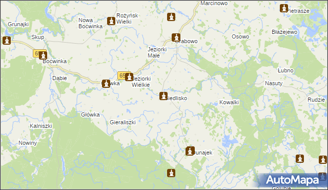 mapa Siedlisko gmina Gołdap, Siedlisko gmina Gołdap na mapie Targeo