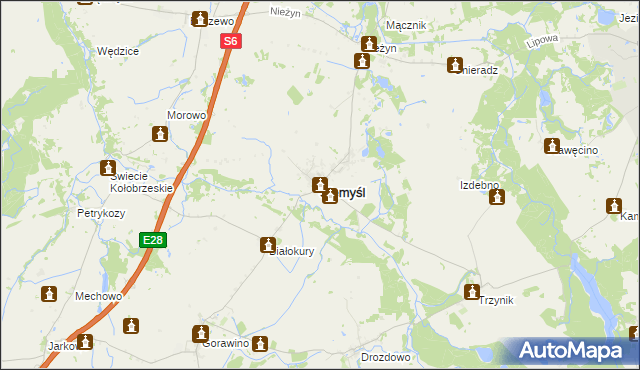 mapa Siemyśl, Siemyśl na mapie Targeo