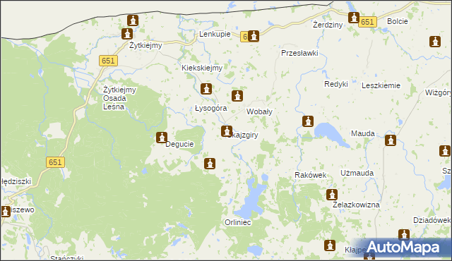 mapa Skajzgiry, Skajzgiry na mapie Targeo