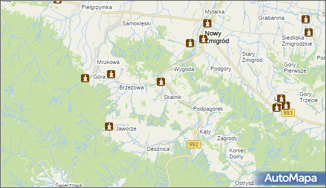 mapa Skalnik, Skalnik na mapie Targeo