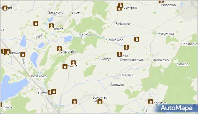 mapa Skarżyń, Skarżyń na mapie Targeo