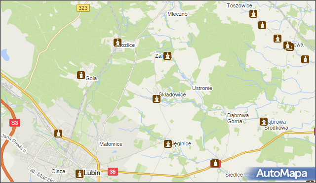 mapa Składowice, Składowice na mapie Targeo