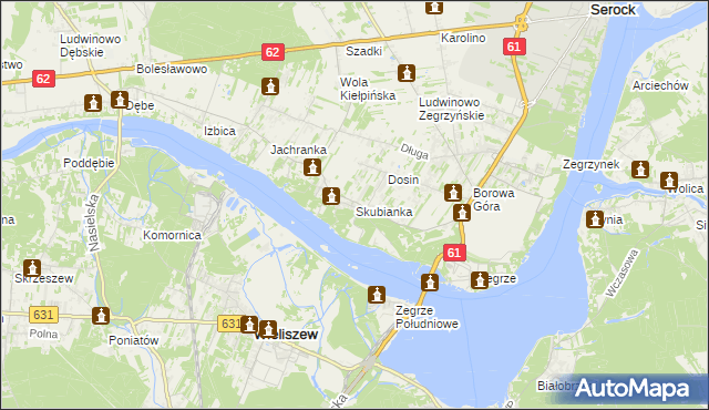 mapa Skubianka, Skubianka na mapie Targeo