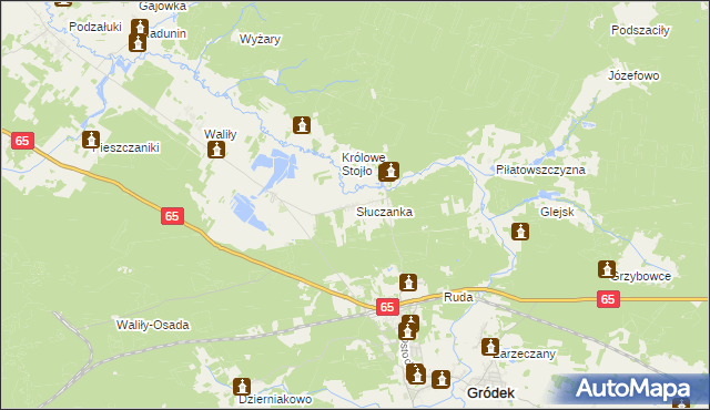 mapa Słuczanka, Słuczanka na mapie Targeo