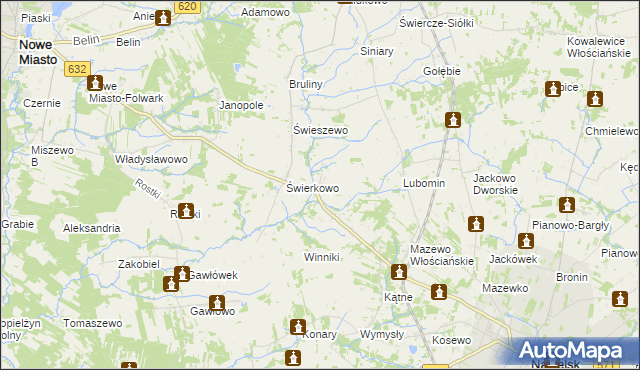 mapa Słustowo, Słustowo na mapie Targeo
