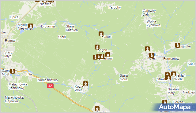 mapa Smarków, Smarków na mapie Targeo