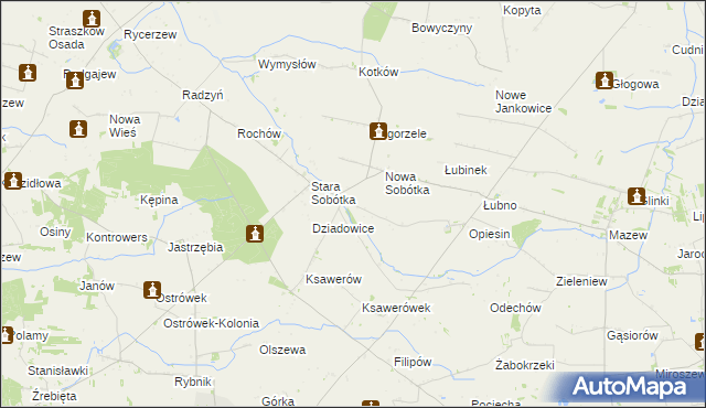 mapa Sobótka-Kolonia, Sobótka-Kolonia na mapie Targeo