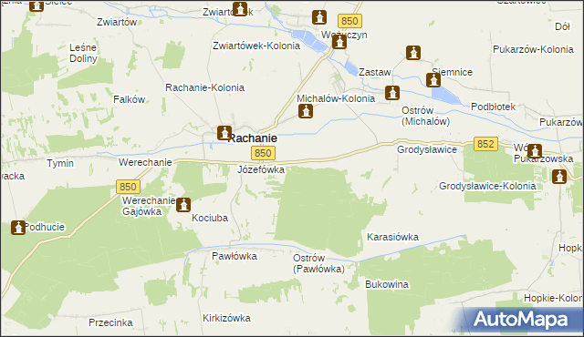 mapa Sojnica, Sojnica na mapie Targeo