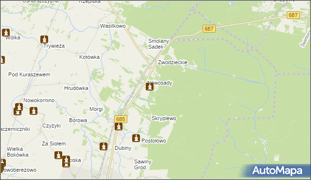 mapa Sorocza Nóżka, Sorocza Nóżka na mapie Targeo