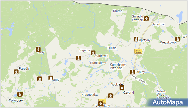 mapa Stabławki, Stabławki na mapie Targeo