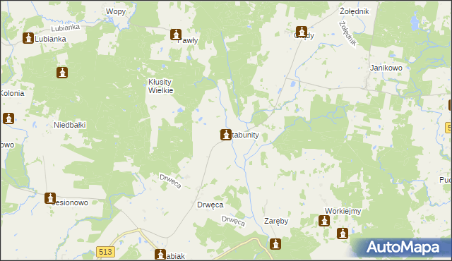 mapa Stabunity, Stabunity na mapie Targeo